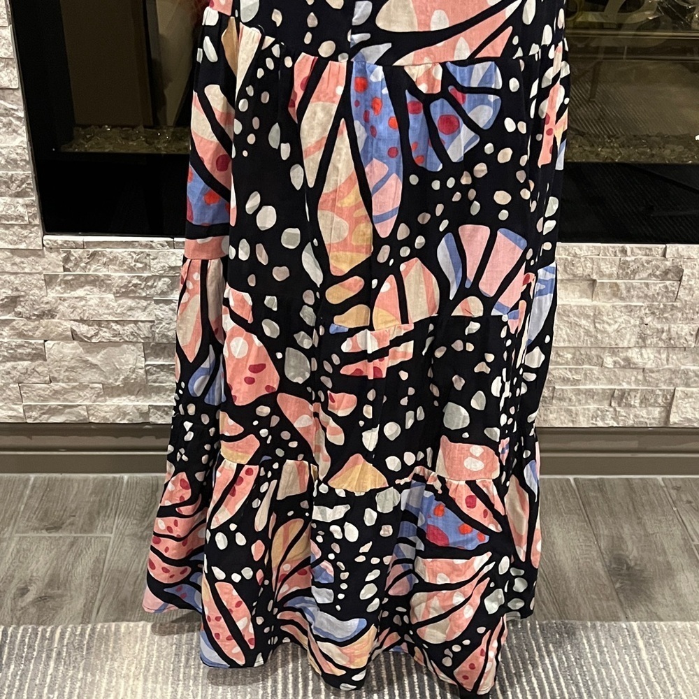Fate Multicolor Abstract Maxi Dress size Medium - Picture 12 of 14